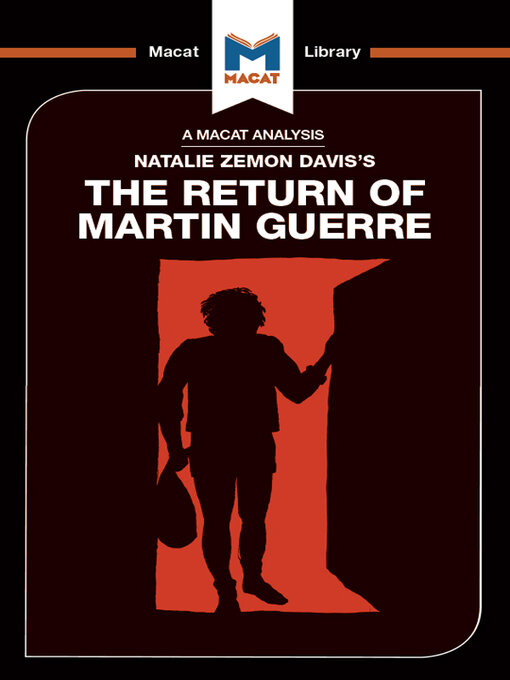 Cover image for An Analysis of Natalie Zemon Davis's the Return of Martin Guerre